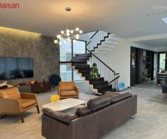 Bán biệt thự Hoa Sữa 3, 210m2, Tây Bắc, 39 tỷ, HT nội thất hiện đại, sân vườn cực rộng, sông thoáng - 3