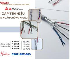 Cáp tín hiệu vặn xoắn chống nhiễu phân phối toàn quốc, giá cạnh tranh