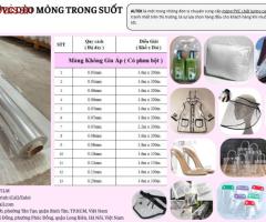 Cuộn nhựa pvc dẻo trong suốt giá sỉ tại Miền Trung