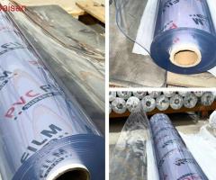 màng nhựa pvc trong suốt may túi đựng, bao bì