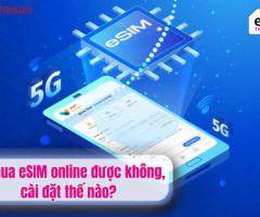 Có mua eSIM online được không, cài đặt thế nào?