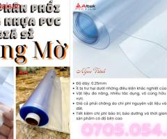 Nhựa pvc nhám mờ may balo, túi xách, vpp, rèm, áo mưa, thời trang