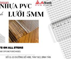 Lưới 5mm mềm dẻo, nhựa pvc giá bao nhiêu