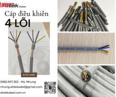 Cáp điều khiển 4 lõi Altek Kabel 4x0.5; 4x0.75; 4x1.0 và 4x1.5