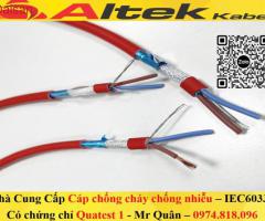 Cáp chống cháy chống nhiễu 2x1.0, 2x1.5, 2x2.5 + E + GFT - 3