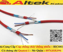 Cáp chống cháy chống nhiễu 2x1.0, 2x1.5, 2x2.5 + E + GFT - 5