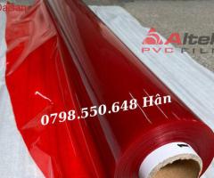 Màng nhựa pvc trong đỏ giá tốt tại kho - 3