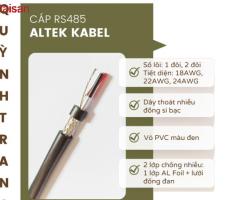 Giá tốt nhất) Cáp tín hiệu RS485 vặn xoắn 2 lớp chống nhiễu Altek Kabel 1 Pair/ 2 Pair 18,22,24AWG - 3