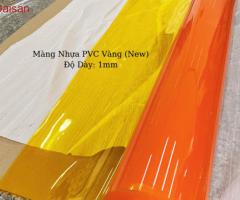 Màng nhựa PVC - Rèm Màu Vàng Dày 1mm