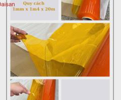 màng nhựa pvc mua ở đâu - màu vàng ngăn lạnh - 2