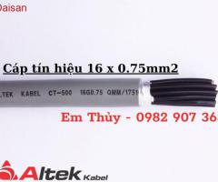 Cáp tín hiệu 16 x 0.75mm2, lõi đồng mềm giá rẻ