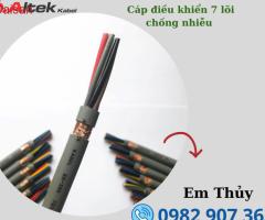 Cáp điều khiển 7 lõi sợi mềm tiêu chuẩn Đức