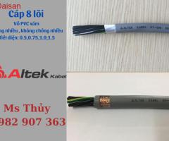 Cáp điều khiển 8 lõi Altek Kabel 0.5, 0.75, 1.0, 1.5mm2 chống nhiễu chính hãng