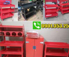 Tủ chứa, xe đẩy đựng đồ nghề 3 ngăn hàng sẵn - 3