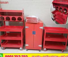 Xe đẩy dụng cụ 3 ngăn, kệ đồ nghề 3 tầng - Tối ưu không gian làm việc - 3