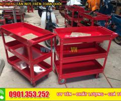 Xe đẩy dụng cụ 3 ngăn, kệ đồ nghề 3 tầng - Tối ưu không gian làm việc - 4