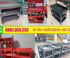 Xe đẩy dụng cụ 3 ngăn, kệ đồ nghề 3 tầng - Tối ưu không gian làm việc - 5