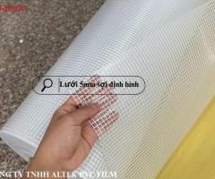 Màng Nhựa Pvc Ô lưới 5mm Sợi Polyester