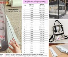 Báo giá màng nhựa pvc dẻo trong suốt