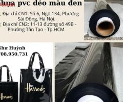 giá bán màng nhựa pvc dẻo - trong suốt màu đen