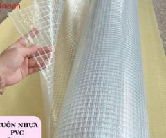 Cuộn nhựa pvc giá bao nhiêu? Lưới 10mm sợi polyester - 2