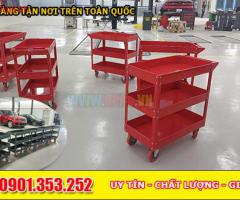 Tủ đồ nghề 3 tầng mở (loại xe đẩy 3 ngăn - 2