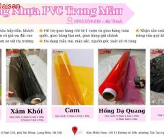 Màng nhựa pvc - trong màu bán sỉ nguyên cuộn
