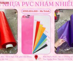 Màng nhựa pvc, màng nhám nhiều màu hàng luôn sẵn kho