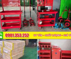 Xe Đẩy 3 Ngăn Có Móc Treo – Giải Pháp Hoàn Hảo Cho Đồ Nghề Xe Máy