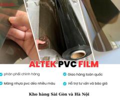 màng nhựa pvc dẻo trong suốt - màu xám khói