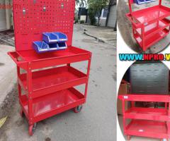 Xe Đẩy Đồ Nghề Gara Ô Tô 3 Tầng – Tiện Lợi, Bền Bỉ, Chuyên Nghiệp - 2