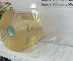 Cuộn nhựa pvc trong dẻo chuyên làm rèm ngăn lạnh, vách ngăn