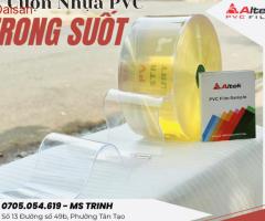 Cuộn nhựa pvc trong dẻo khổ nhỏ, nhận đặt hàng theo yêu cầu