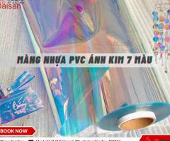 Nhà phân phối nhựa pvc lớn tại miền nam, ánh kim 7 màu