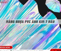 Nhà phân phối nhựa pvc lớn tại miền nam, ánh kim 7 màu - 2