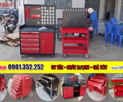 Xe đẩy đồ nghề 3 ngăn( xe đẩy 3 tầng, kệ để đồ nghề di động) - 4