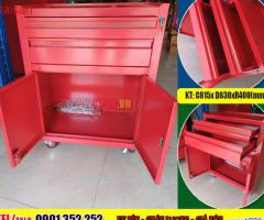 Tủ Đựng Đồ Nghề 3 Ngăn & Xe Đẩy Dụng Cụ 3 Tầng