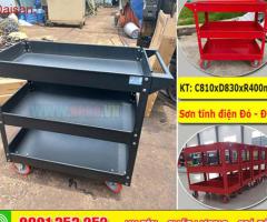 Tủ Đựng Đồ Nghề 3 Ngăn & Xe Đẩy Dụng Cụ 3 Tầng - 2