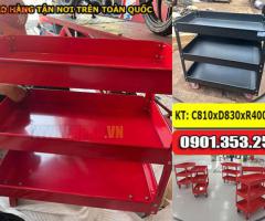 kệ dụng cụ ba tầng lưu trữ và di chuyển các loại đồ nghề