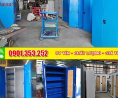 Tủ sắt sơn tĩnh điện 2 cánh đựng dụng cụ vật tư nhà xưởng, gara - 4