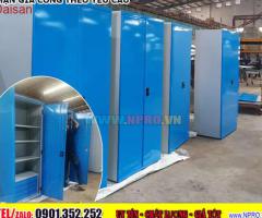 Tủ sắt sơn tĩnh điện 2 cánh đựng dụng cụ vật tư nhà xưởng, gara - 5