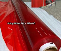 Màng nhựa pvc màu đỏ khổ lớn chất liệu bền đẹp, thu hút, cao cấp