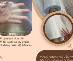 nhựa mờ dẻo may túi đựng mỹ phẩm tại hà nội - 2