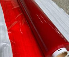 Màng nhựa pvc màu đỏ dày 0.3mm - xưởng sỉ màng pvc dẻo màu