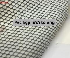 pvc kẹp lưới sợi polyester - pvc lưới lục giác màu đen