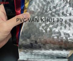 Màng Pvc vân lập phương 3D- hiệu ứng khối kim loại sang trọng - 3