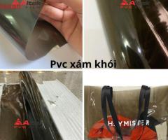 Màng nhựa pvc trong màu xám khói, 3 dem và 5 dem - 2