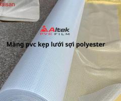 Lưới pvc chống nắng sợi Polyester - bạt lưới che nắng mưa
