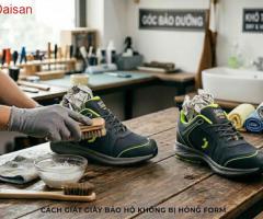 Cách giặt giày bảo hộ không bị hỏng form