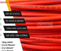 Cáp chống cháy chống nhiễu - altek kabel 2 x 1,5